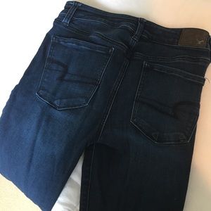 American eagle dark wash skinny jeans